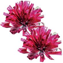 らくらくチアポンポン　ピンクシルバー