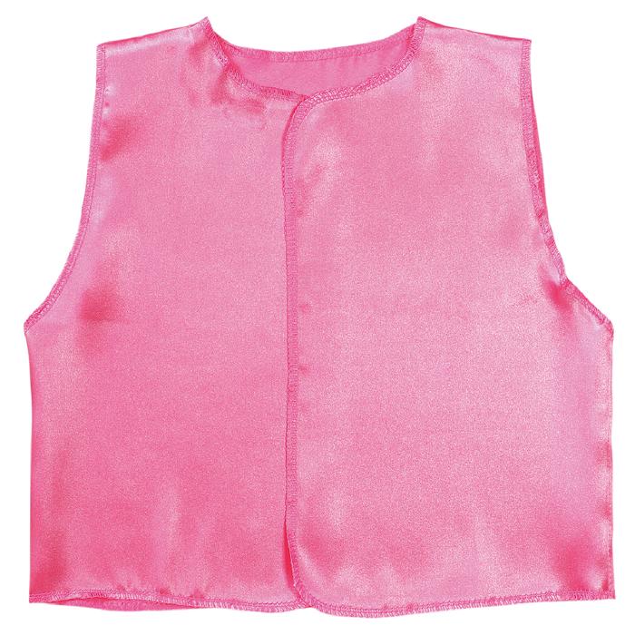 ソフトサテン　ベスト　桃　C0