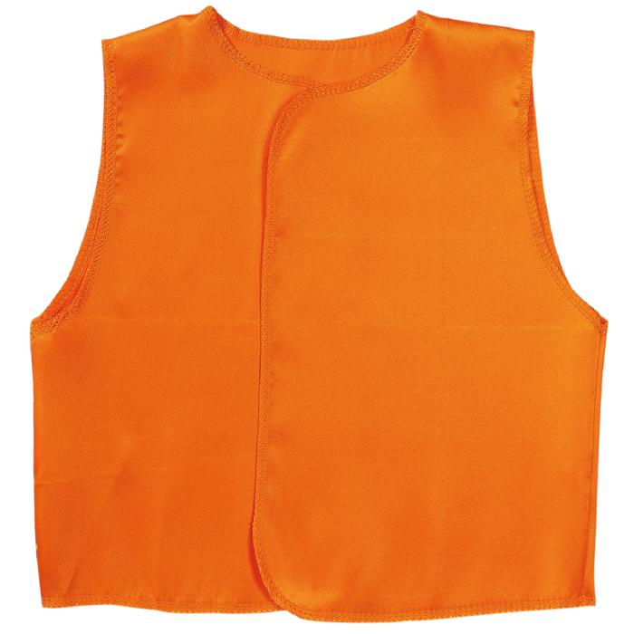 ソフトサテン　ベスト　橙　C0