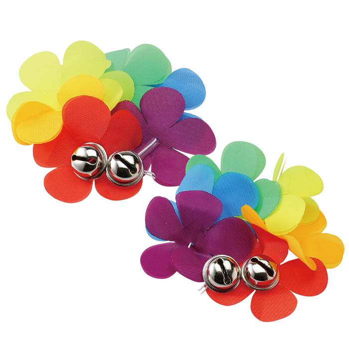 はなのうでわ　鈴付　大　レインボー0