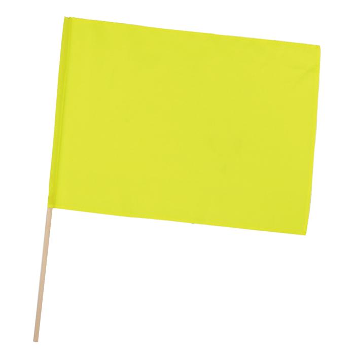 大旗　丸棒φ12mm　蛍光イエロー0