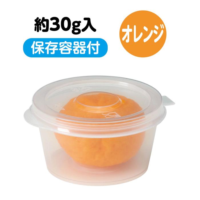 タピオカスライムねんど　オレンジ4