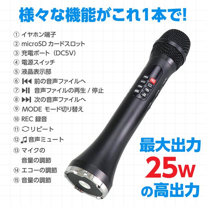 大音量　拡声器付きマイク13