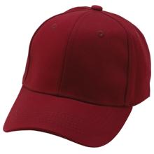 コットンツイルキャップ　ワインレッド