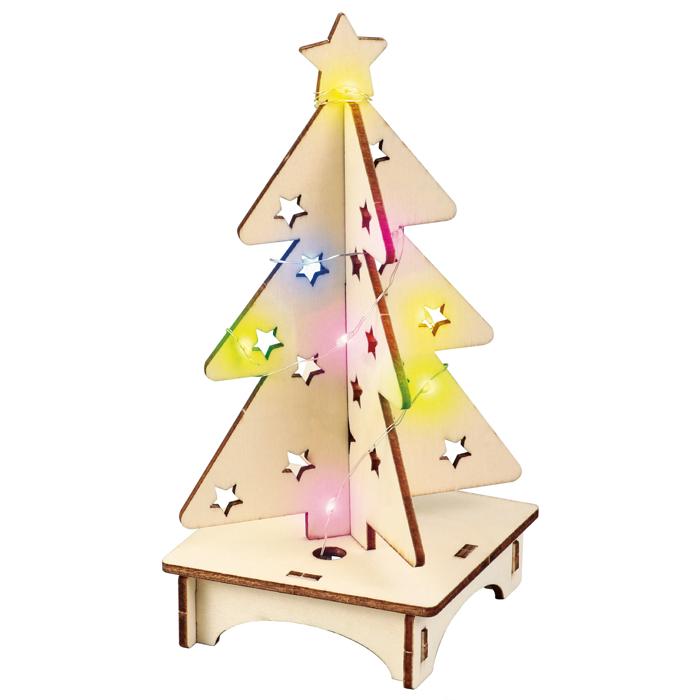 お絵かき木製クリスマスツリー組立キット0