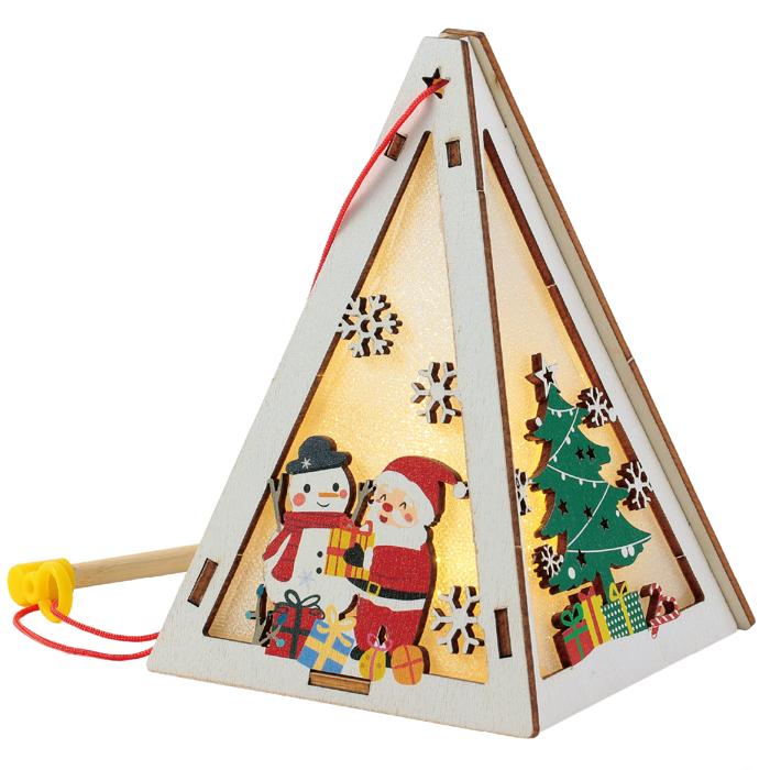 木製クリスマスオーナメントランタン組立キット0