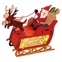 木製クリスマス　そりオブジェ組立キット
