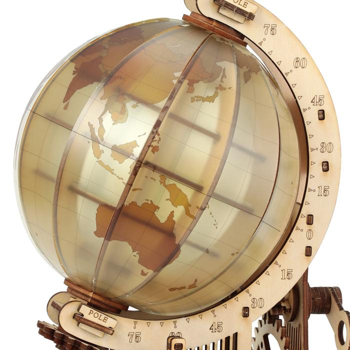 ウッドパズル地球儀7