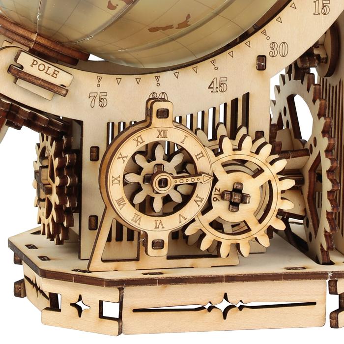 ウッドパズル地球儀8