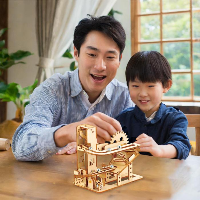 木製エレベーター式コースタークラフトキット4