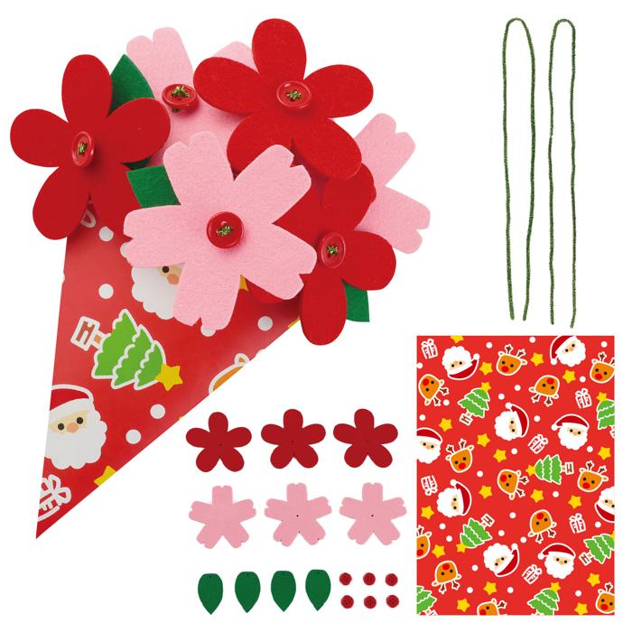 フェルト花束　クリスマス0
