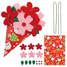 フェルト花束　クリスマス
