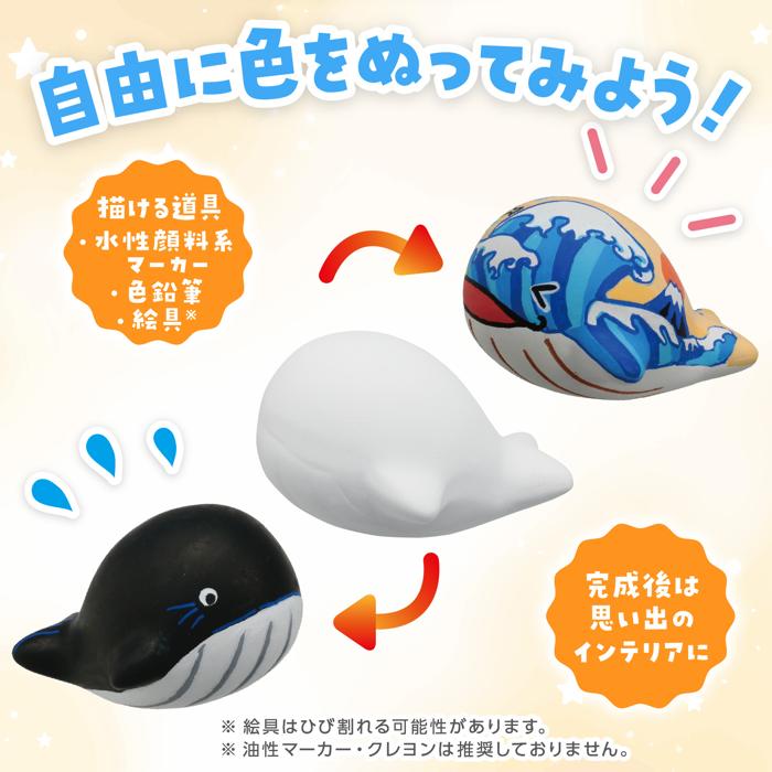 おえかき陶器　うみのいきもの　クジラ　10個セット2