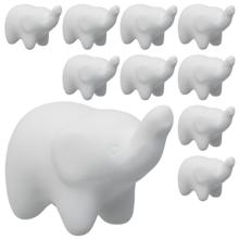 おえかき陶器　どうぶつ　ゾウ鼻上げ　10個セット