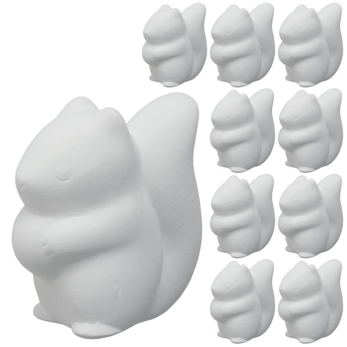 おえかき陶器　どうぶつ　リス　10個セット0