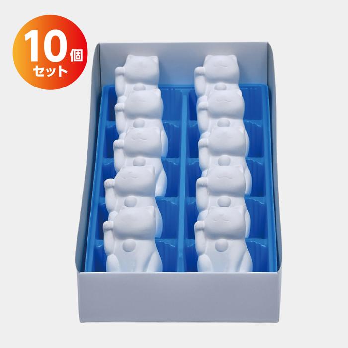 おえかき陶器　まねきねこ右手　10個セット6