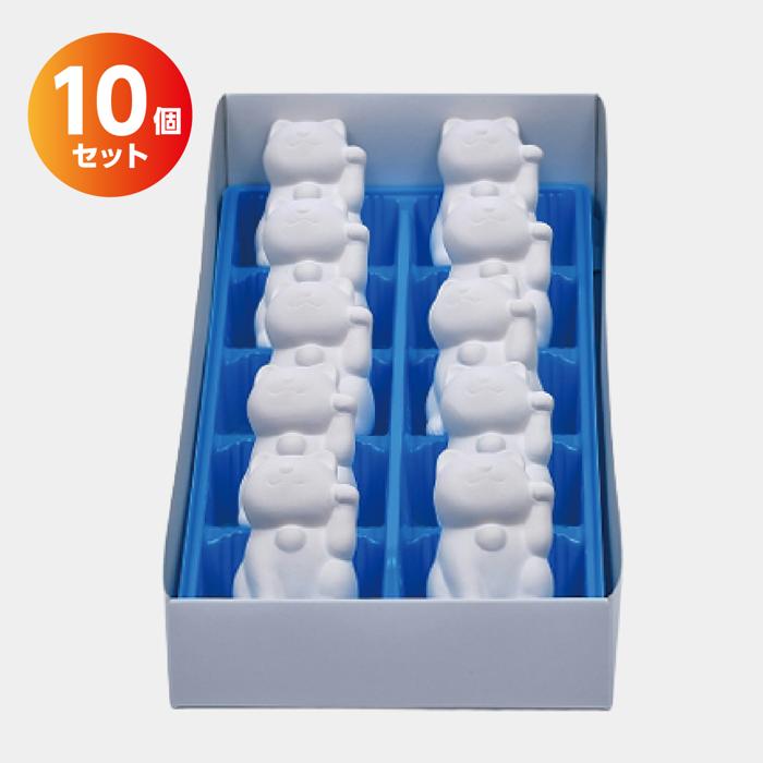 おえかき陶器　まねきねこ左手　10個セット6