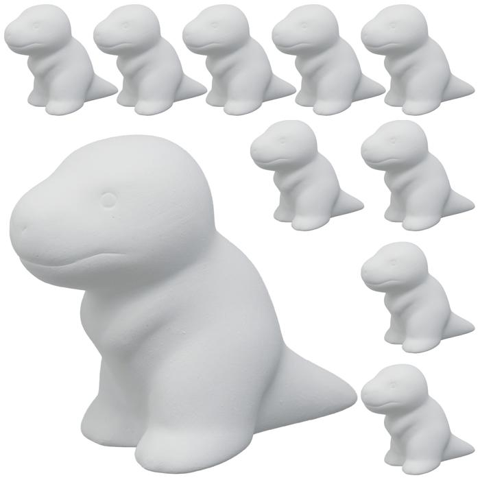 おえかき陶器　きょうりゅう　ティラノサウルス　10個セット0