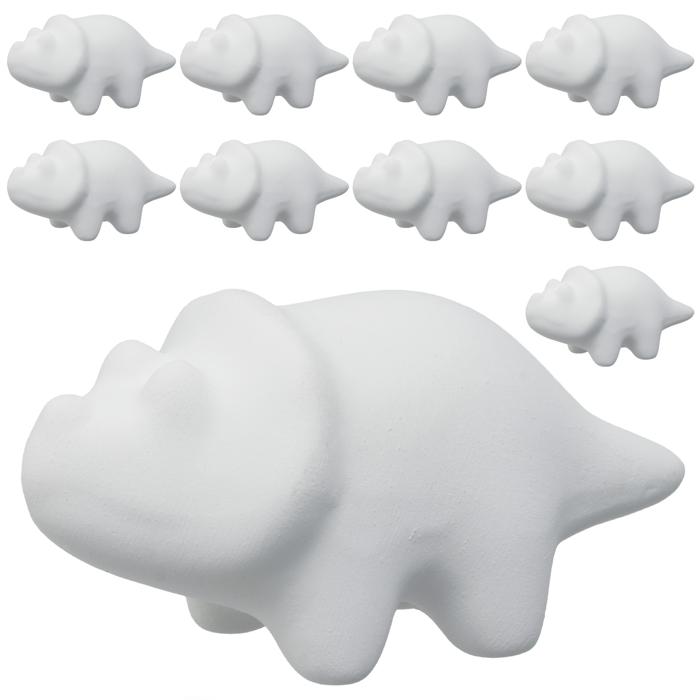 おえかき陶器 きょうりゅう トリケラトプス 10個セット0