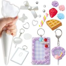 ホイップデコ　うちわキーホルダー＆トレカケースセット