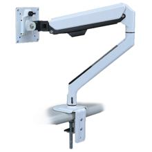 3関節型シングルモニターアーム　17-34インチ対応　白
