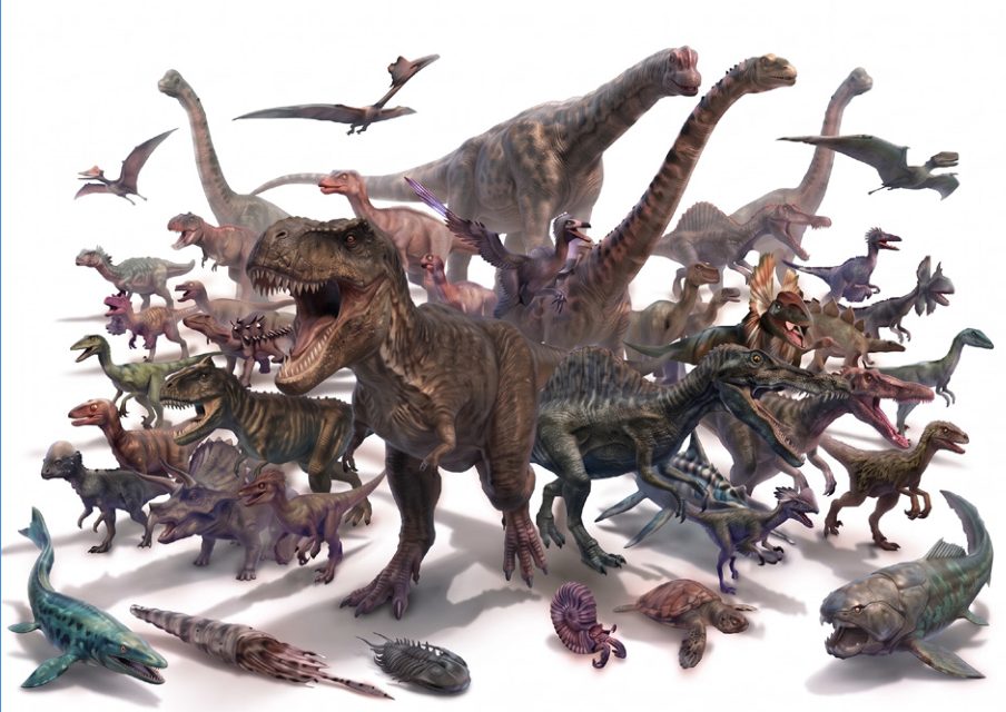 さまざまな恐竜・古代生物のCG