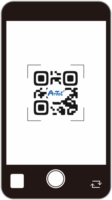 QRコードを読み取ったスマホの画面