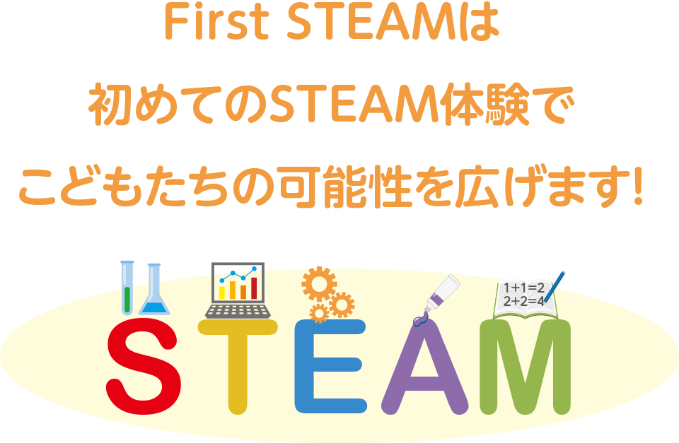First STEAMは初めてのSTEAM体験でこどもたちの可能性を広げます!
